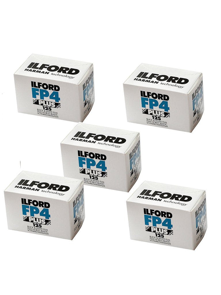 Ilford Fp4 Plus 35Mm Black And White Medium Speed All Purpose Film With 36 Exposures Bundle (4 Pack)